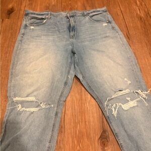 American Eagle Outfitters Light Blue Ripped Jeans